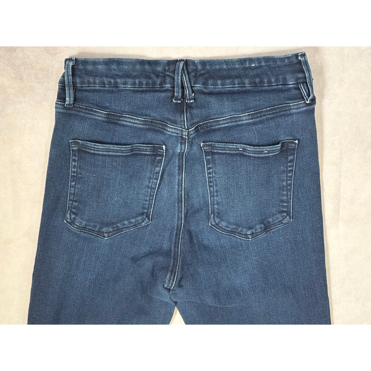 Good American Size 10 Good Curved Straight Dark Wash High Rise Straight Leg