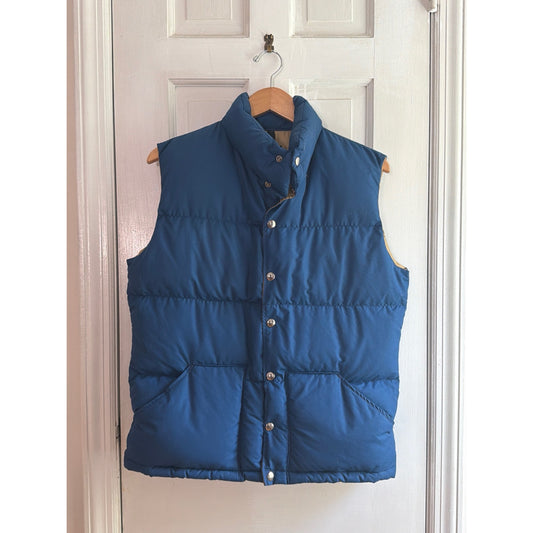 Vintage High Adventure Teal Blue Puffer Down Vest Size Medium