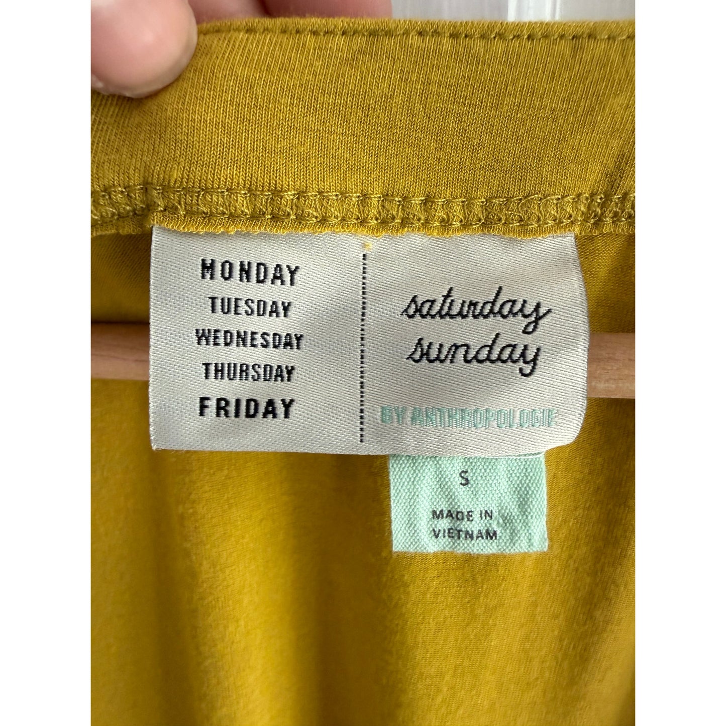 Anthropologie Saturday/Sunday Mustard Yellow Wrap Top - Long Sleeve - Small