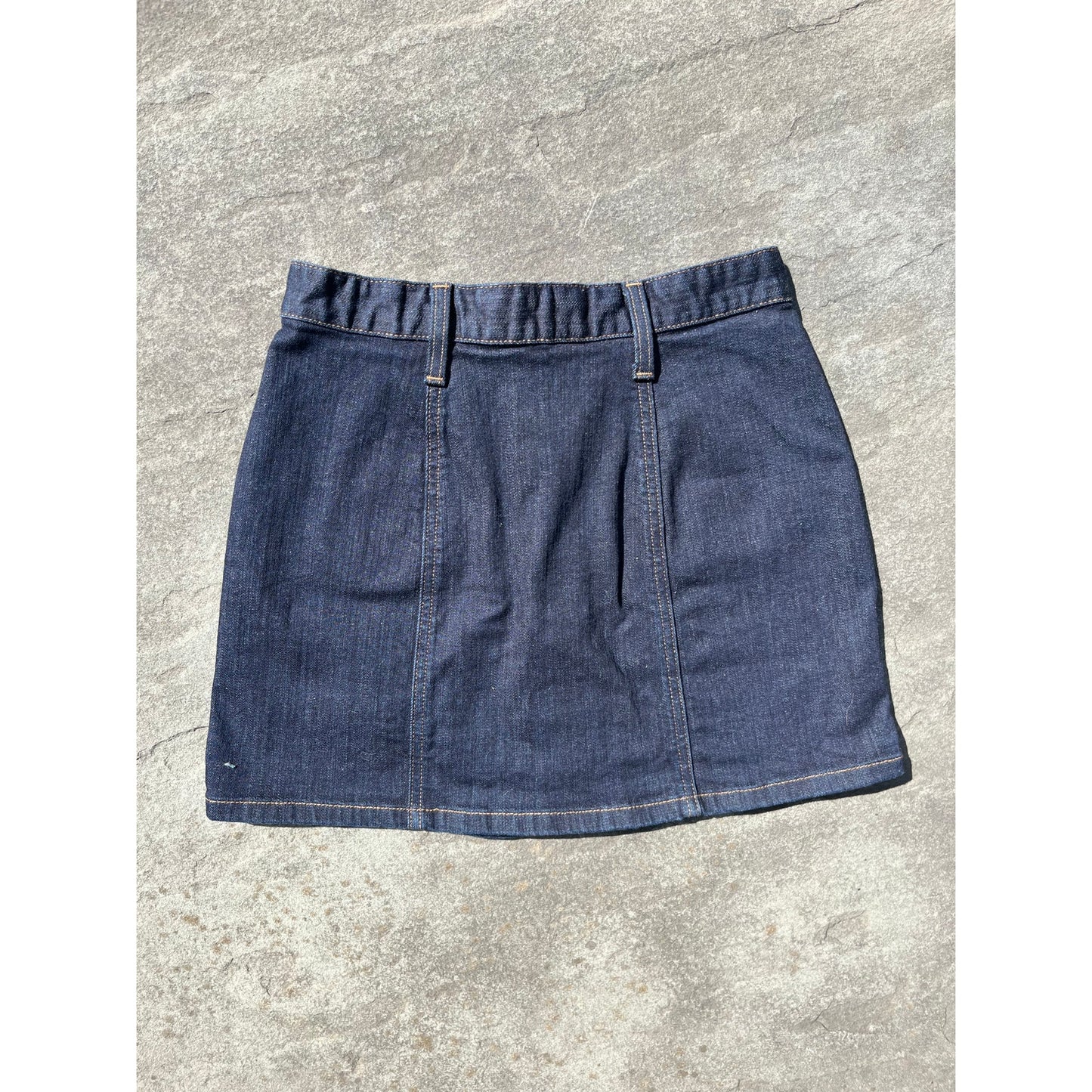 Denim & Supply Ralph Lauren Tilden Button Front Mini Skirt 24 25 Boho Indigo 💙