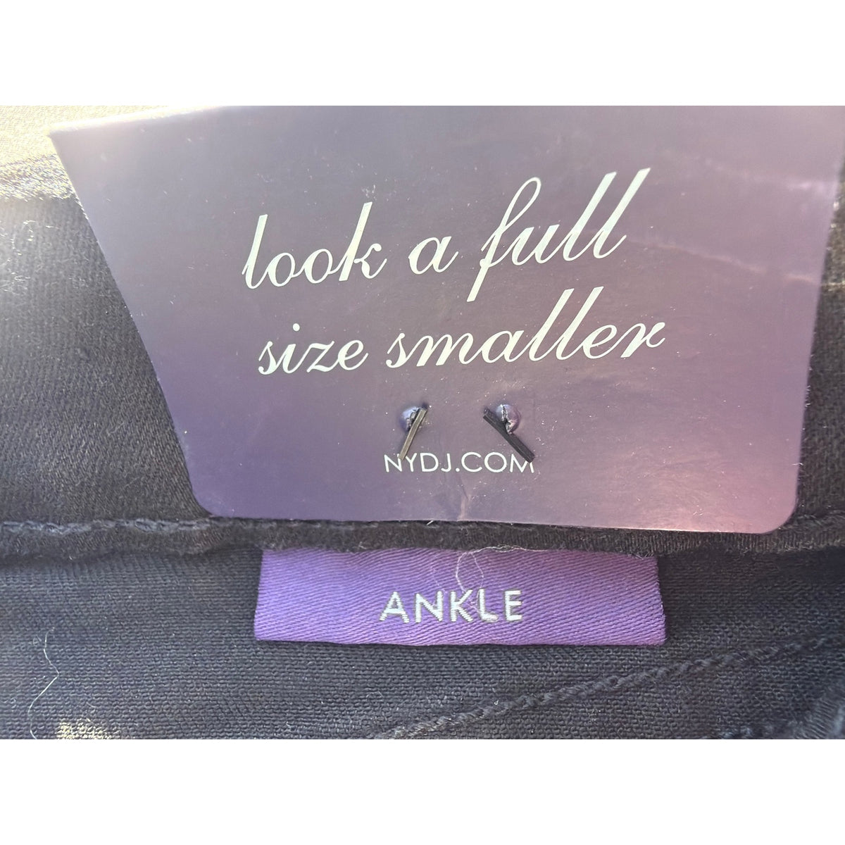 NYDJ Size 0 Black Ankle Mid Rise Jeans