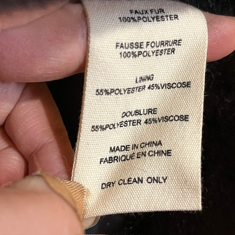 L’Agence Faux Fur Lizbeth Coat - size 6