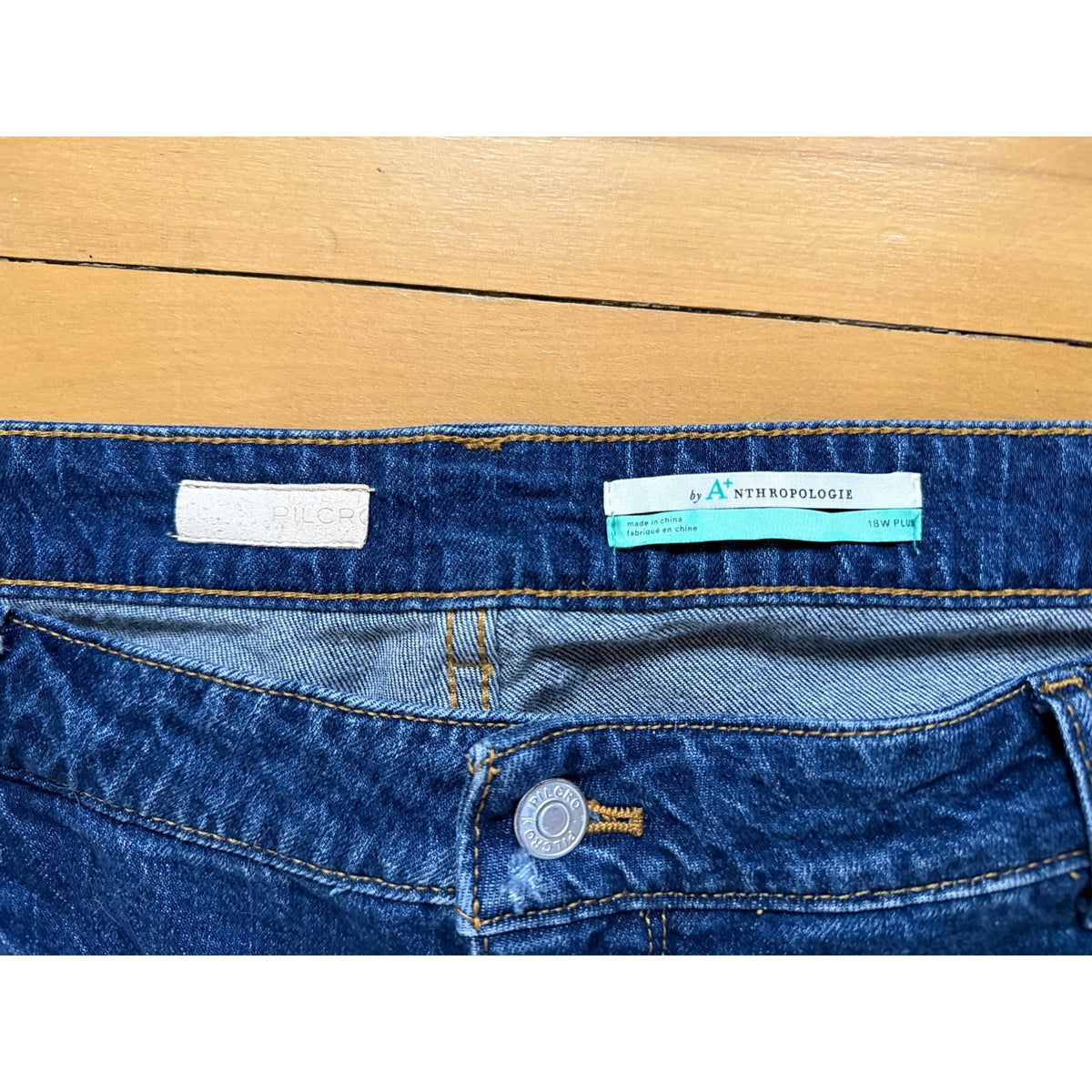Anthropologie Pilcro Relaxed Distressed Jeans Size 18W EUC Plus Size