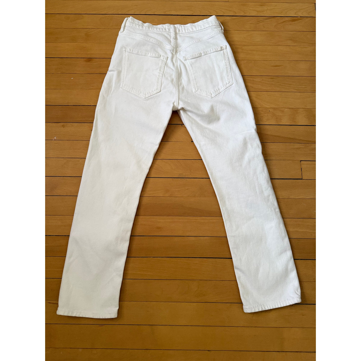 AGolde White Jeans Straight - Button Fly - Size 25