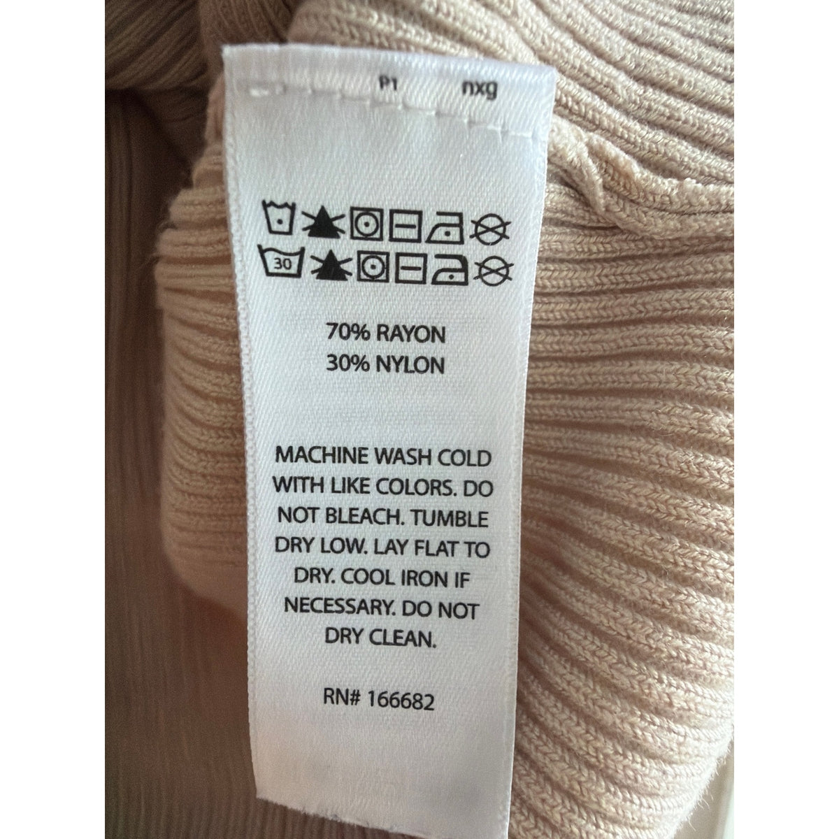 Caroline Constas Beige Ribbed Knit Sleeveless Polo Top | Size S
