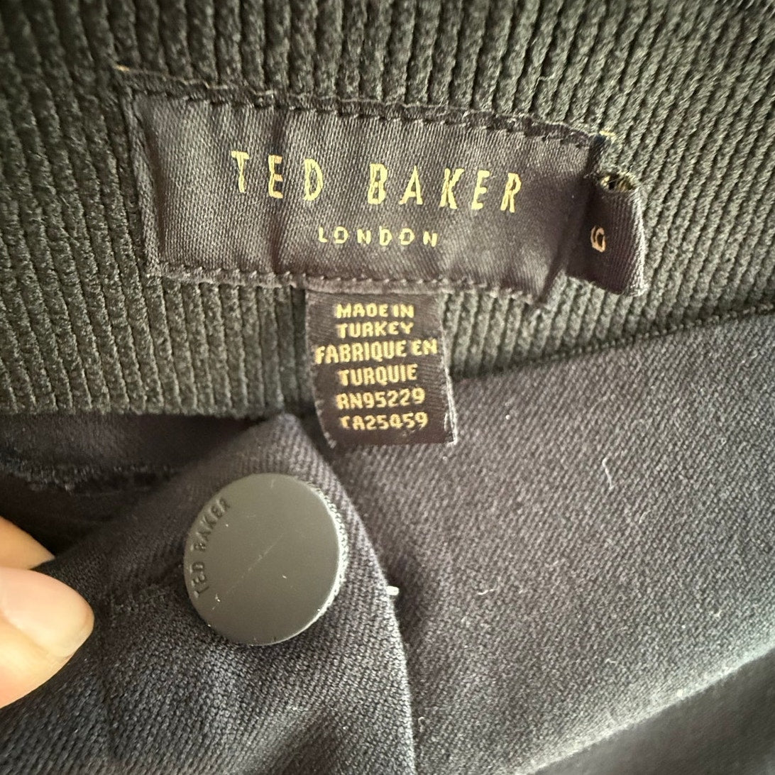 Ted Baker London Black Wide Leg Trouser Women's Size 6 T (US 12)