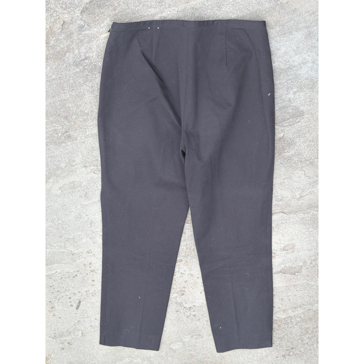 J.McLaughlin Side-Zip Ankle Pants Black Tailored Stretch Trousers Women's 4