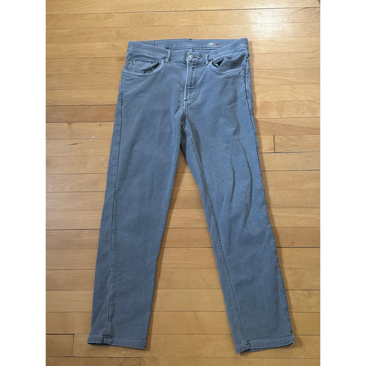 Faherty Grey Size 33 Men's Stretch Straight Leg Pants