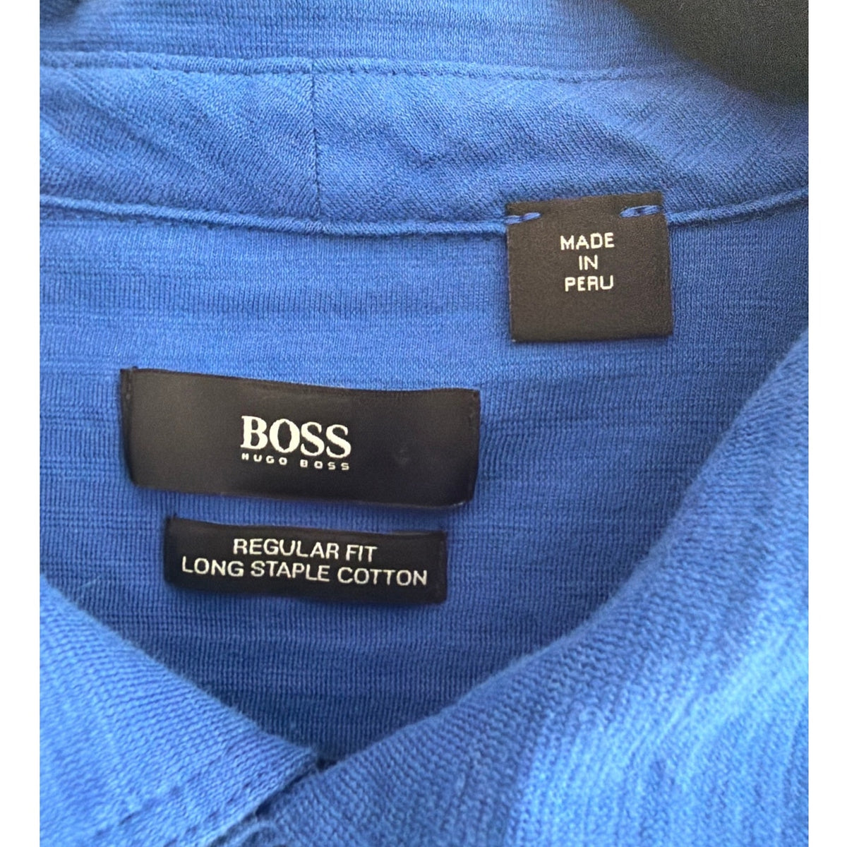 Boss by Hugo Boss Blue Polo Shirt Men's Size Extra Large