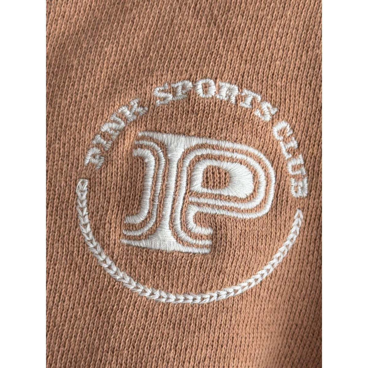 PINK Victoria's Secret Full-Zip Cropped Sweatshirt - Camel / Tan, Small 