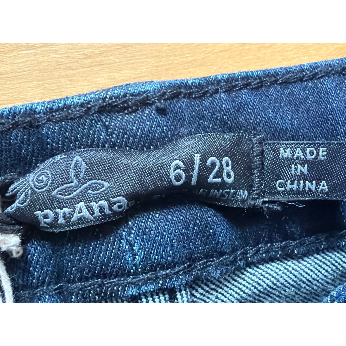 NWT PrAna Size 6 Dark Wash High Rise Slim Fit Jeans
