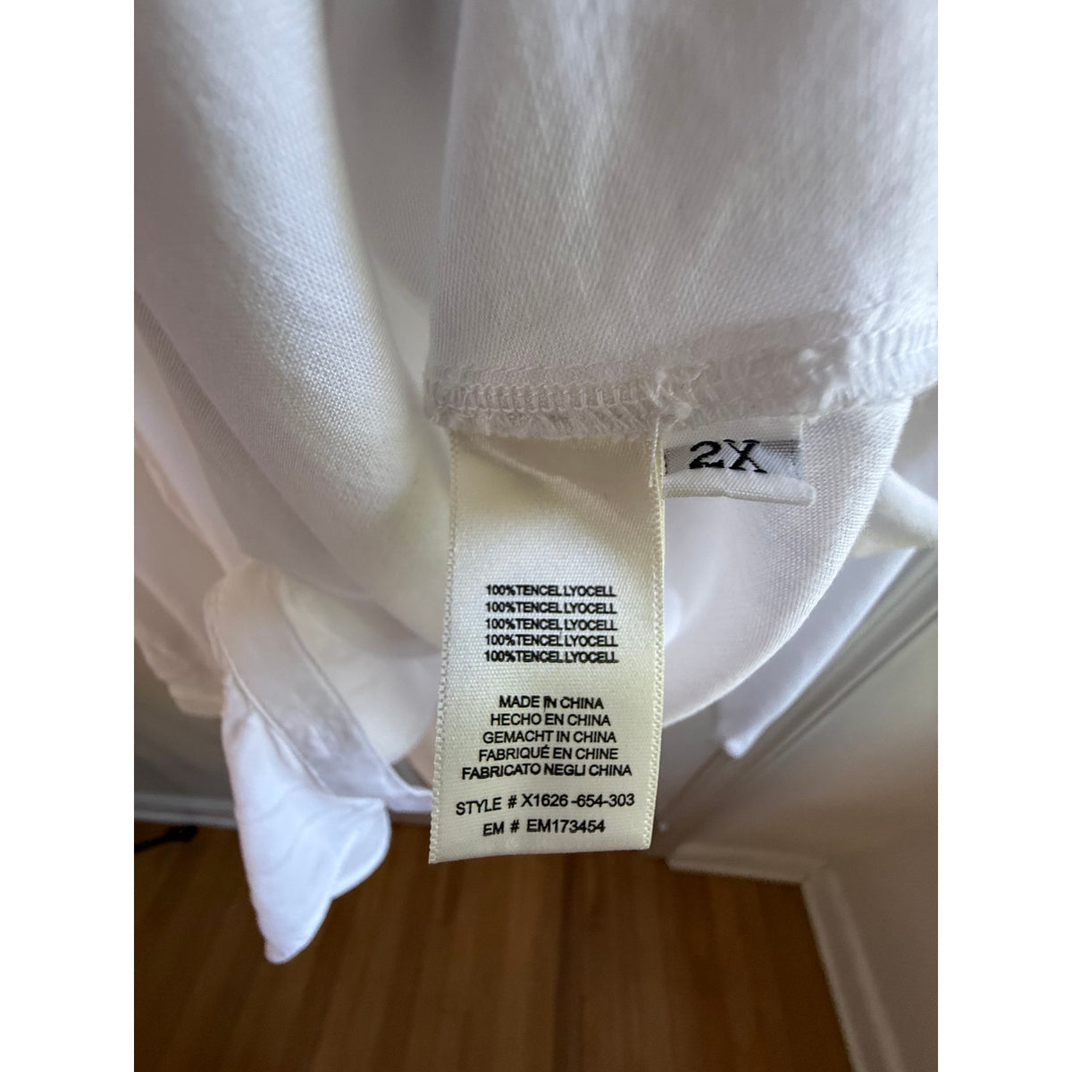 Cloth & Stone White Ruched Front Long Sleeve Blouse XXL EUC Anthropologie
