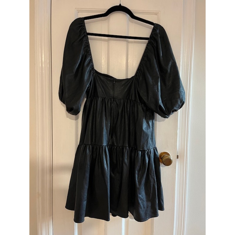 Amanda Uprichard Maisie Faux Leather Mini-dress Medium