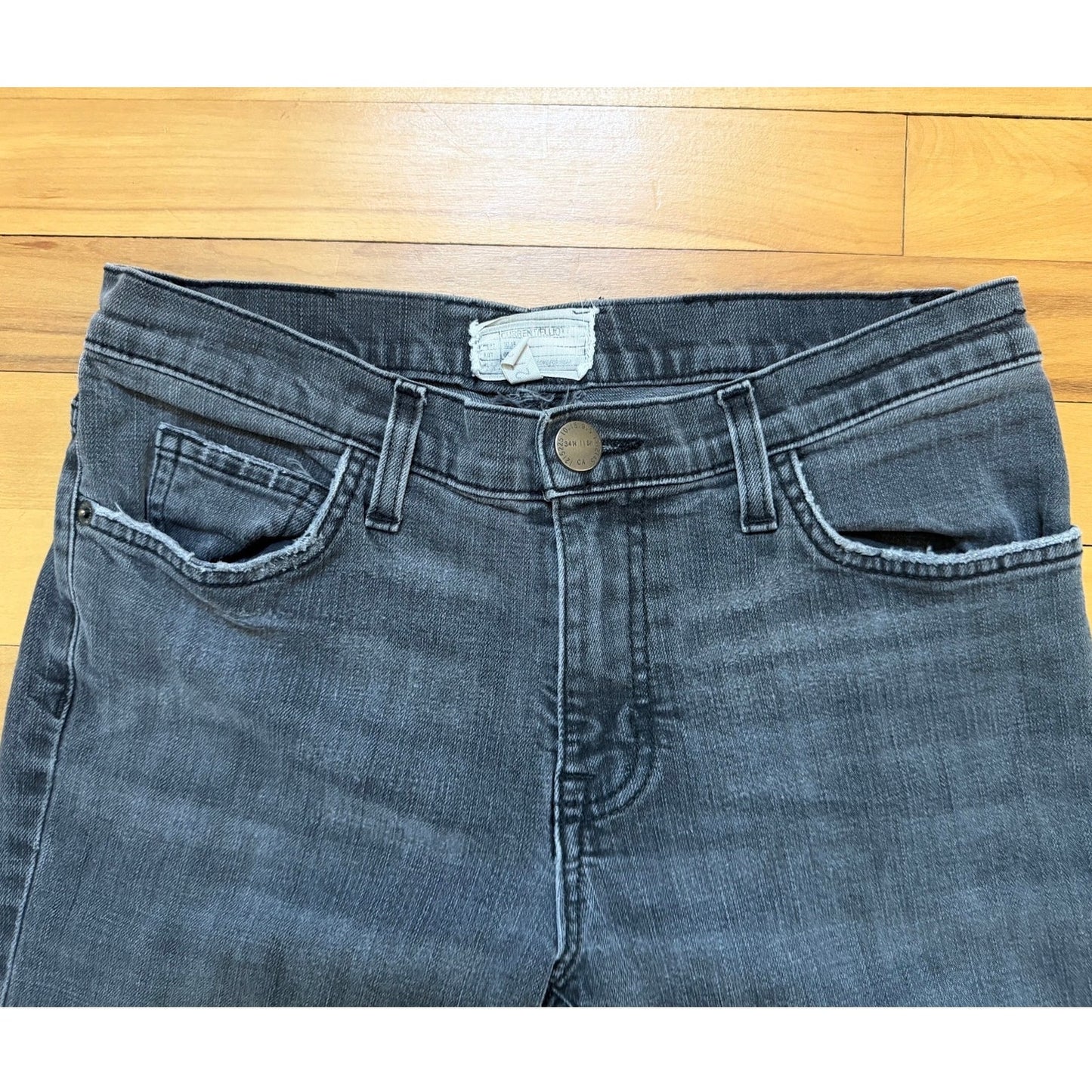 Vintage Current Elliott  Jeans Size 27 Gray Slim Boyfriend  EUC
