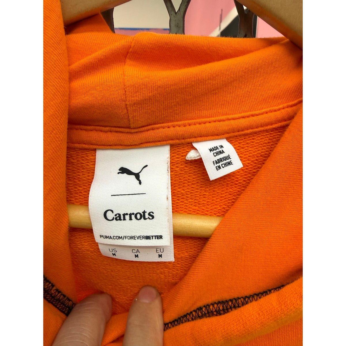 Puma x Carrots Anwar Carrots Graphic Hoodie Medium Vibrant Orange Streetwear M