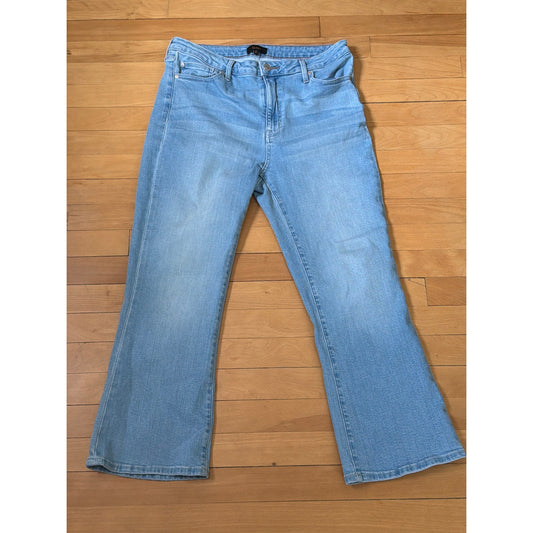 Quince Stretch High Rise Kick Flare Leg Jeans Size 31 /26