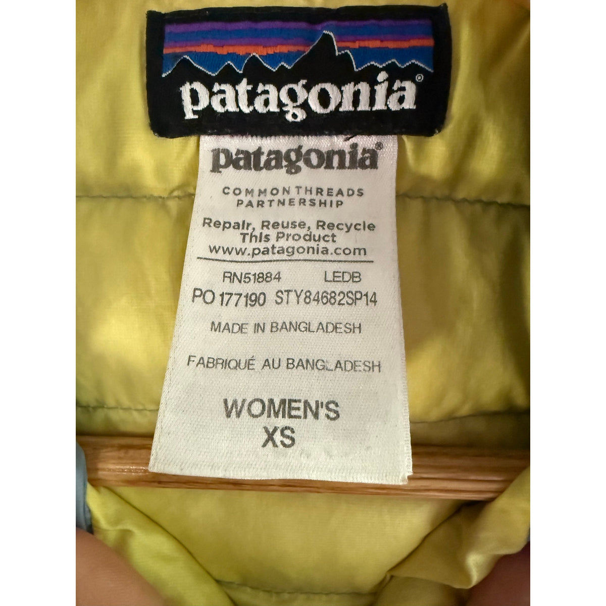 Patagonia Nano Puff Jacket Womens XS Grey Quilted Full Zip Puffer