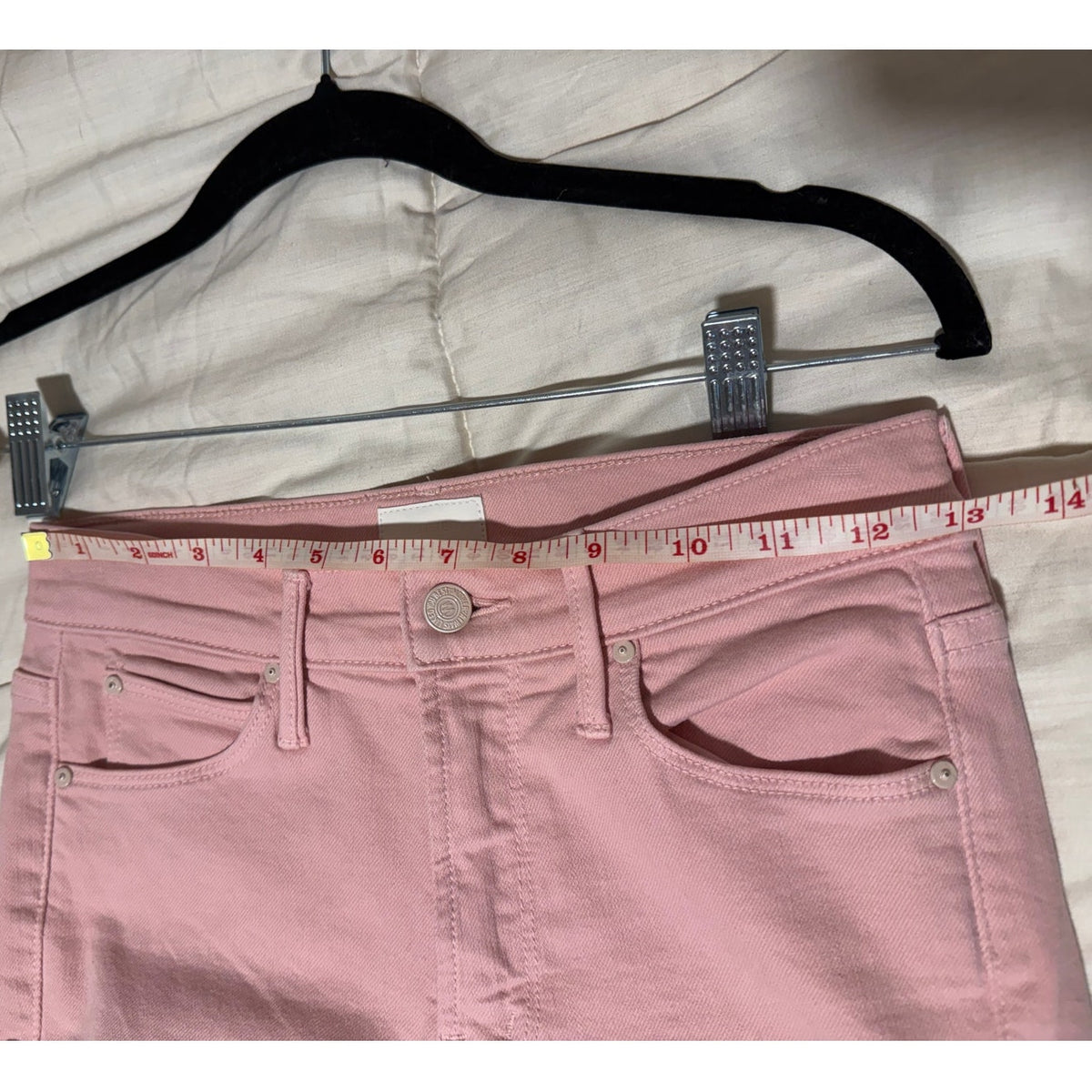 Mother Jeans Pink Mid-Rise Dazzler Ankle - Size 25