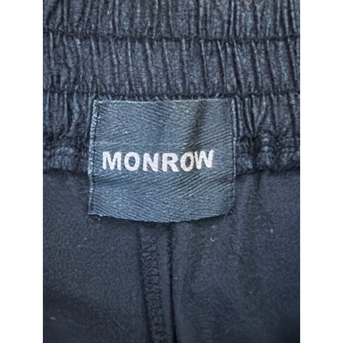 Monrow XS Women's Navy Blue Faux Vegan Leather Scrunch Ankle Sweatpants