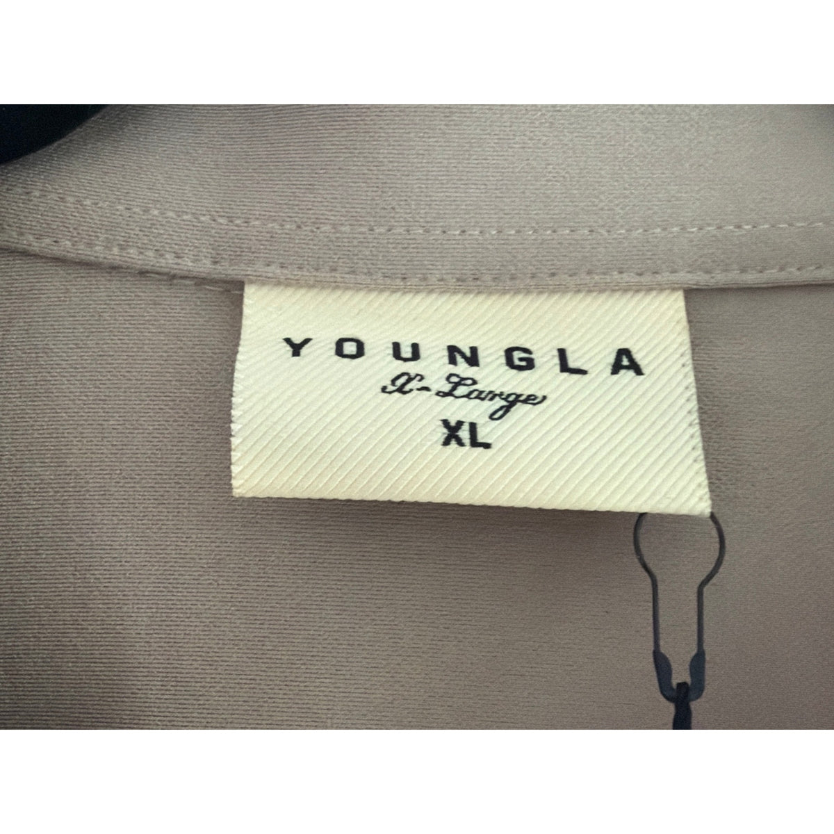 YOUNGLA 803 Men's Long Sleeve Button Up Dress Shirt - Beige / Tan, XL (NWT)