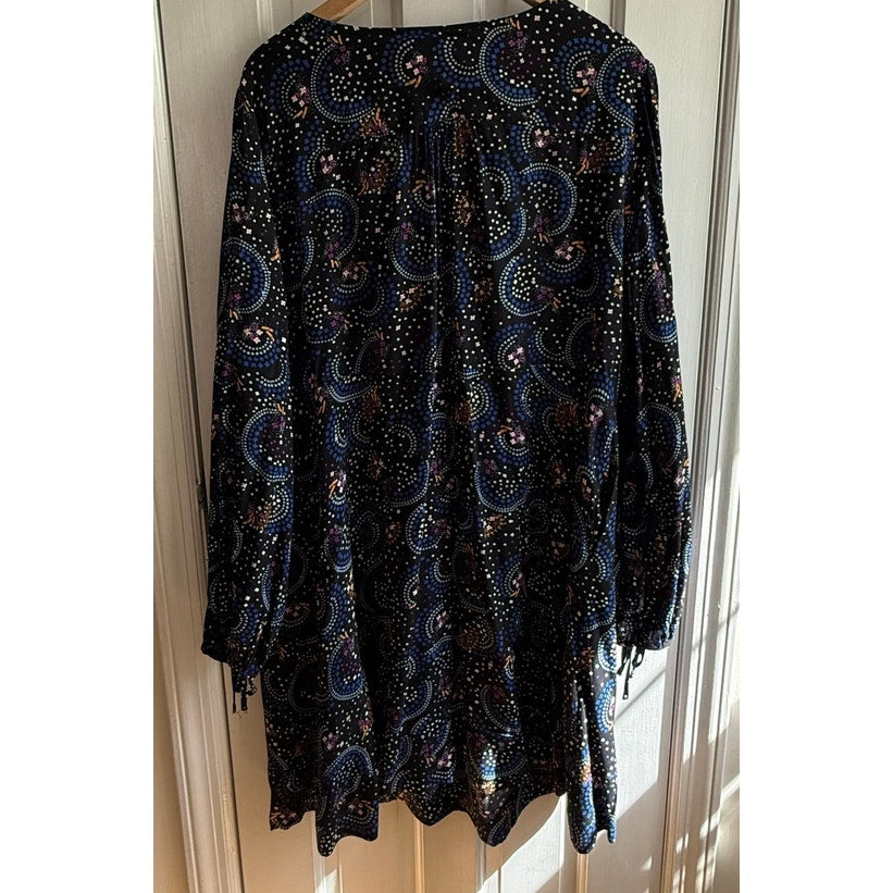 Maeve Anthropologie Gianna A-Line Dress - Celestial Print - Size 18W - EUC