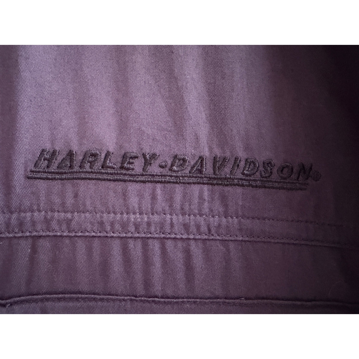 Harley-Davidson Motor Clothes Vintage Purple Short Sleeve Tech Shirt Men's XL