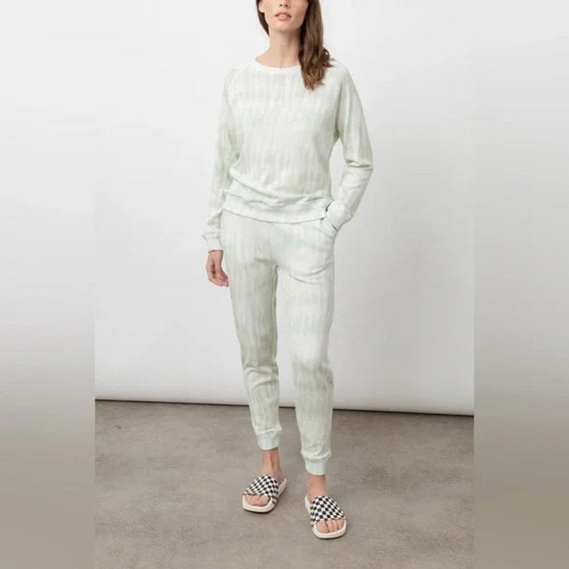 NWT Rails Oakland Lounge Terry Sweatpants Mint Tide Tie Dye Small S