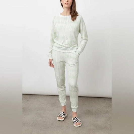 NWT Rails Oakland Lounge Terry Sweatpants Mint Tide Tie Dye Small S