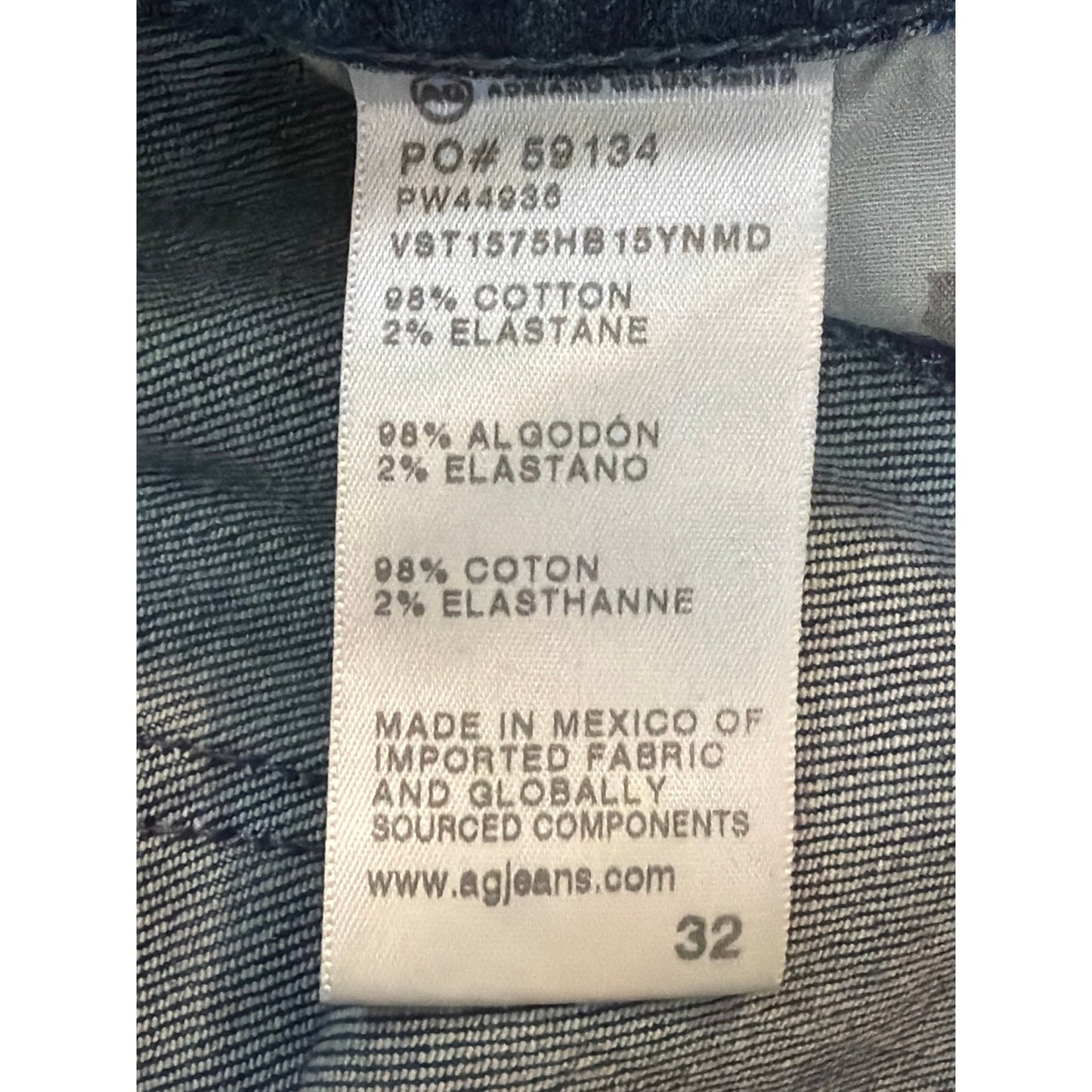Adriano Goldschmied AG JEANS Size 32 Ex-Boyfriend Dark Wash Slim fit Jeans