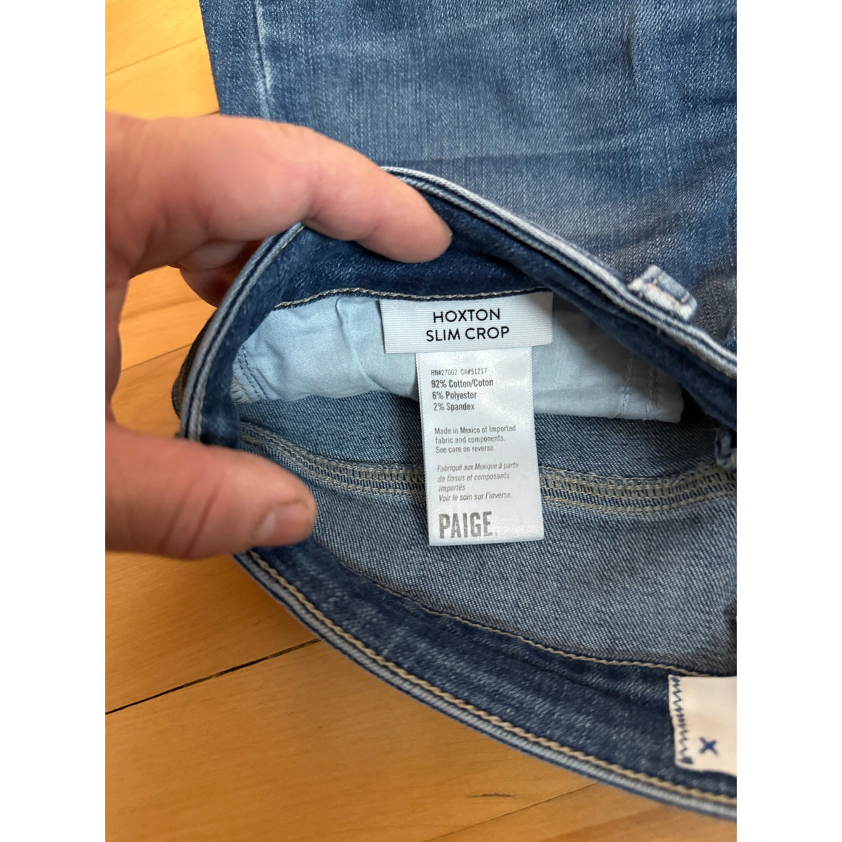 Paige Blue Jeans Huxton Slim Crop Size 25 - Excellent Condition