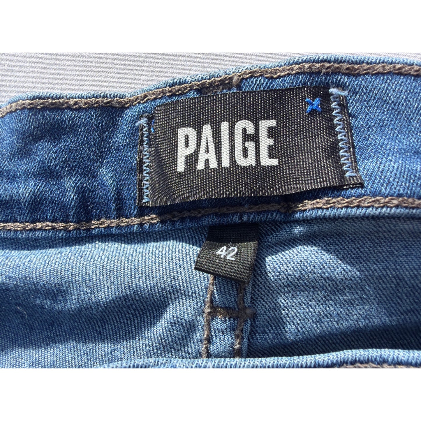 Paige Size 42 Federal Style Dark Wash Mid Rise Bootcut Jean