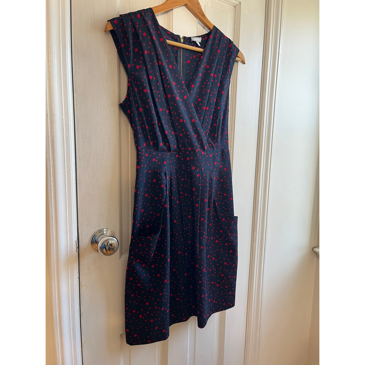Anthropologie Tabitha Polka Dot Retro Fit & Flare Dress Size 2 - Vintage Aesthetic