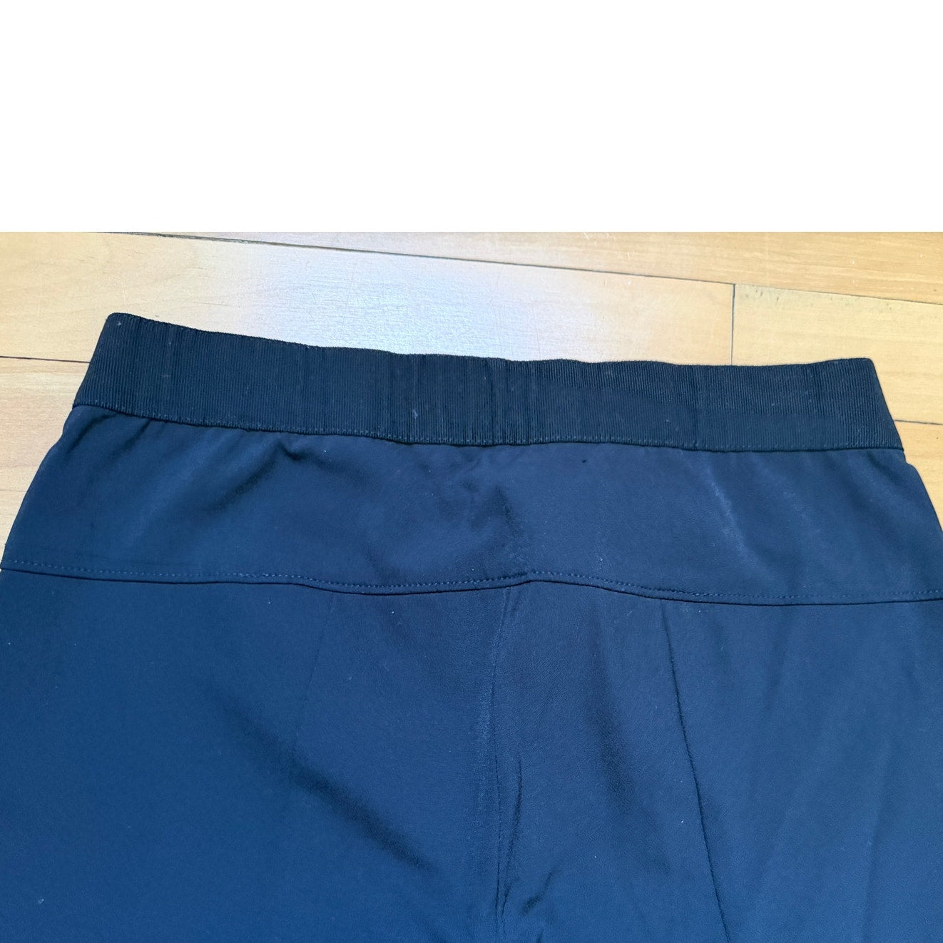 Veronica Beard Size 6 Navy Blue Scuba Stretch Slim Leg Pant Back Seam Zipper EUC