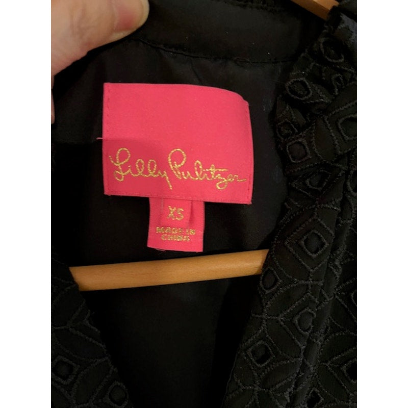 Lilly Pulitzer Novella Black Eyelet dress - X-Small