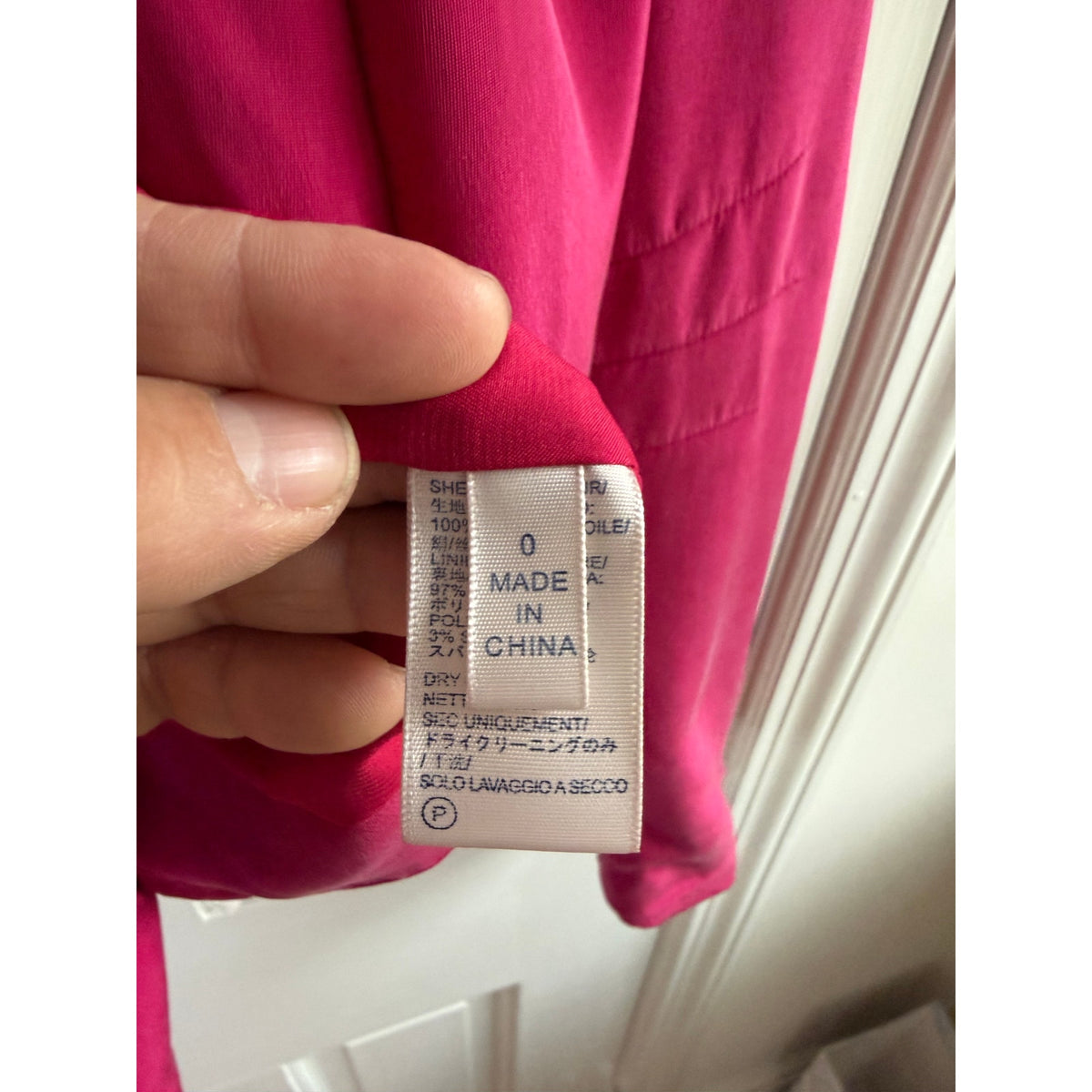 Rebecca Minkoff Pink Silk Becky Blazer Jacket Size 0 EUC Shawl Collar Peaked Hem