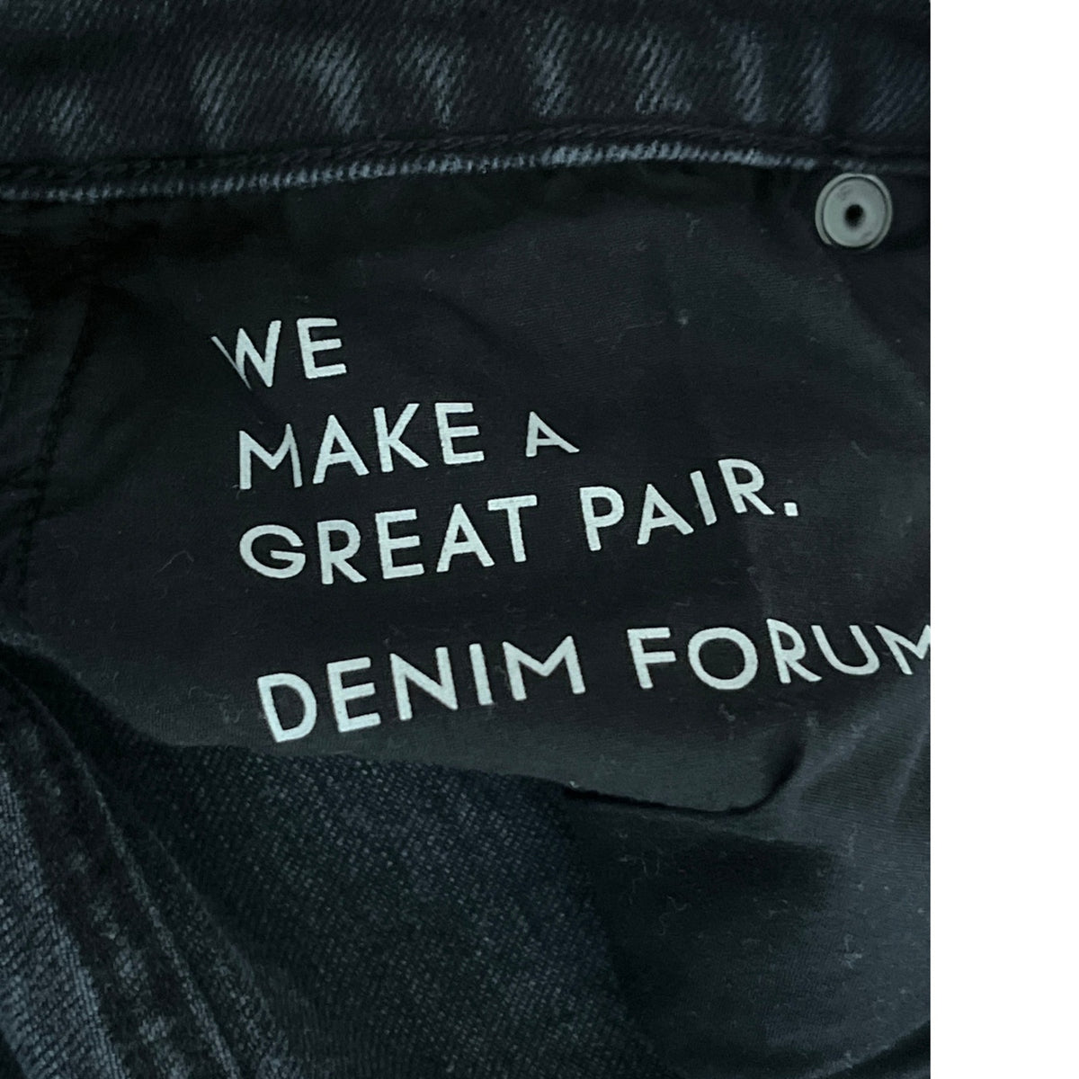 Denim Forum The Arlo High Rise Straight Trouser Jeans 27W/28L Black EUC