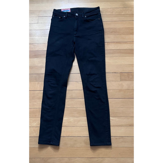 Acne Studios Peg Blk Skinny Jeans - Size 28 - EUC