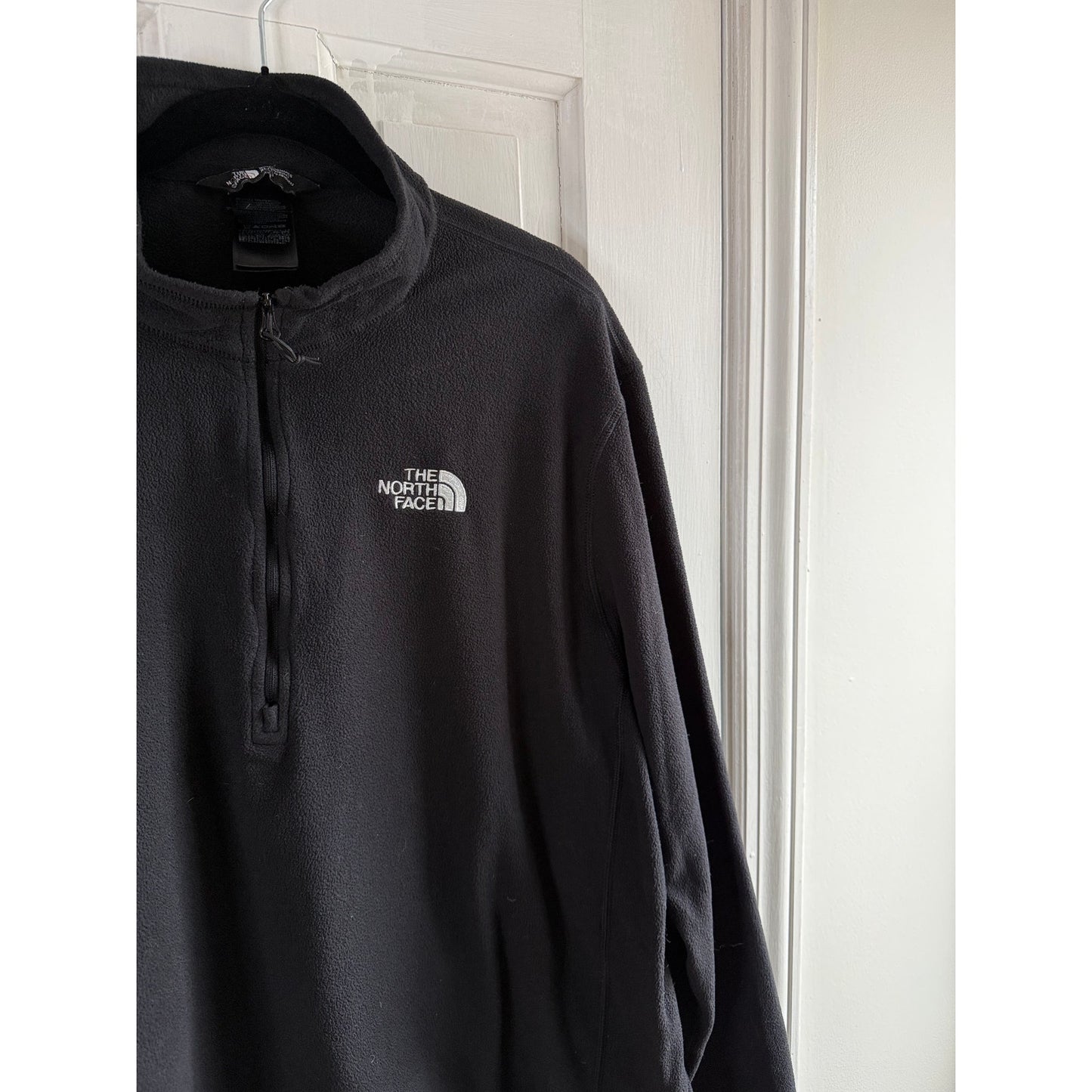 the North Face Black Quarter Zip Fleece - XL