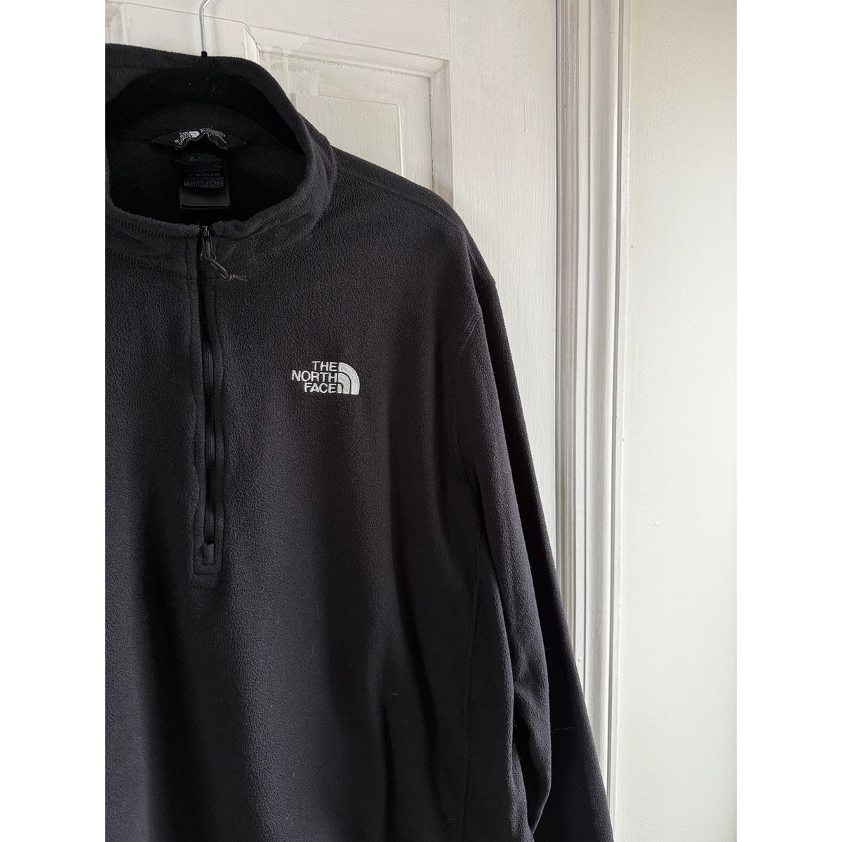 the North Face Black Quarter Zip Fleece - XL