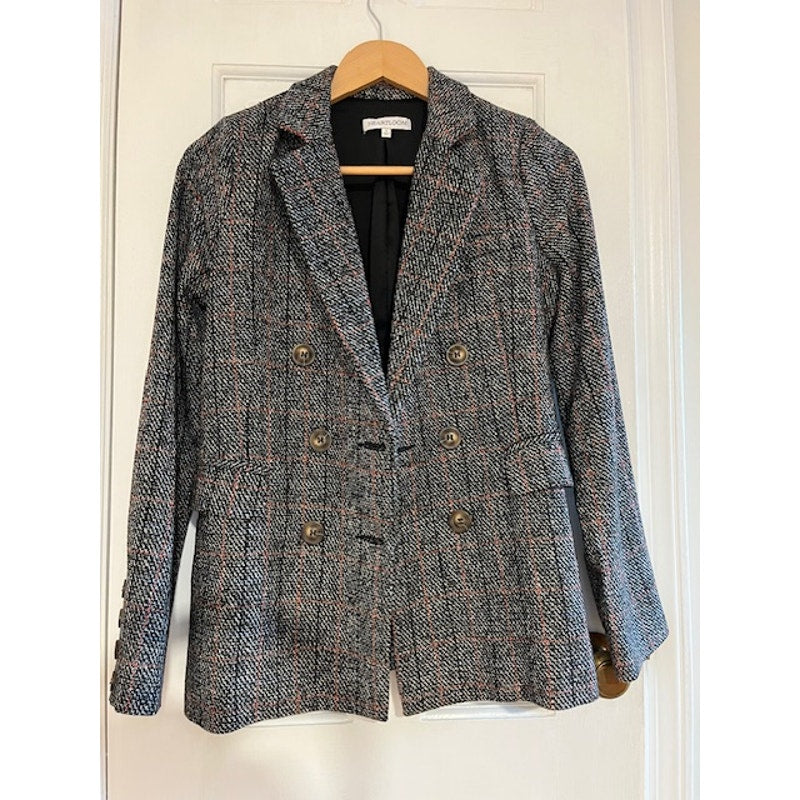 Heartloom Ivy double breasted plaid blazers small