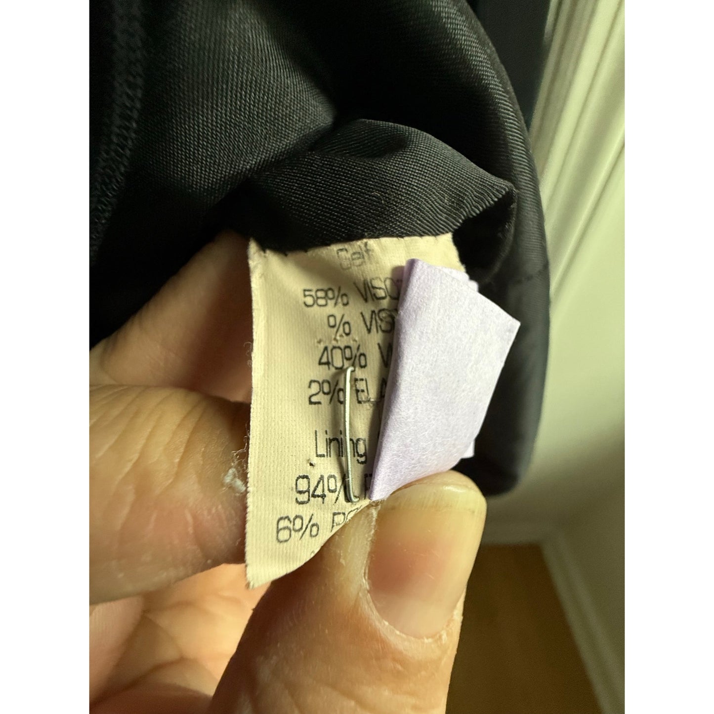 Theory Black Wool Blend Blazer Size 8
