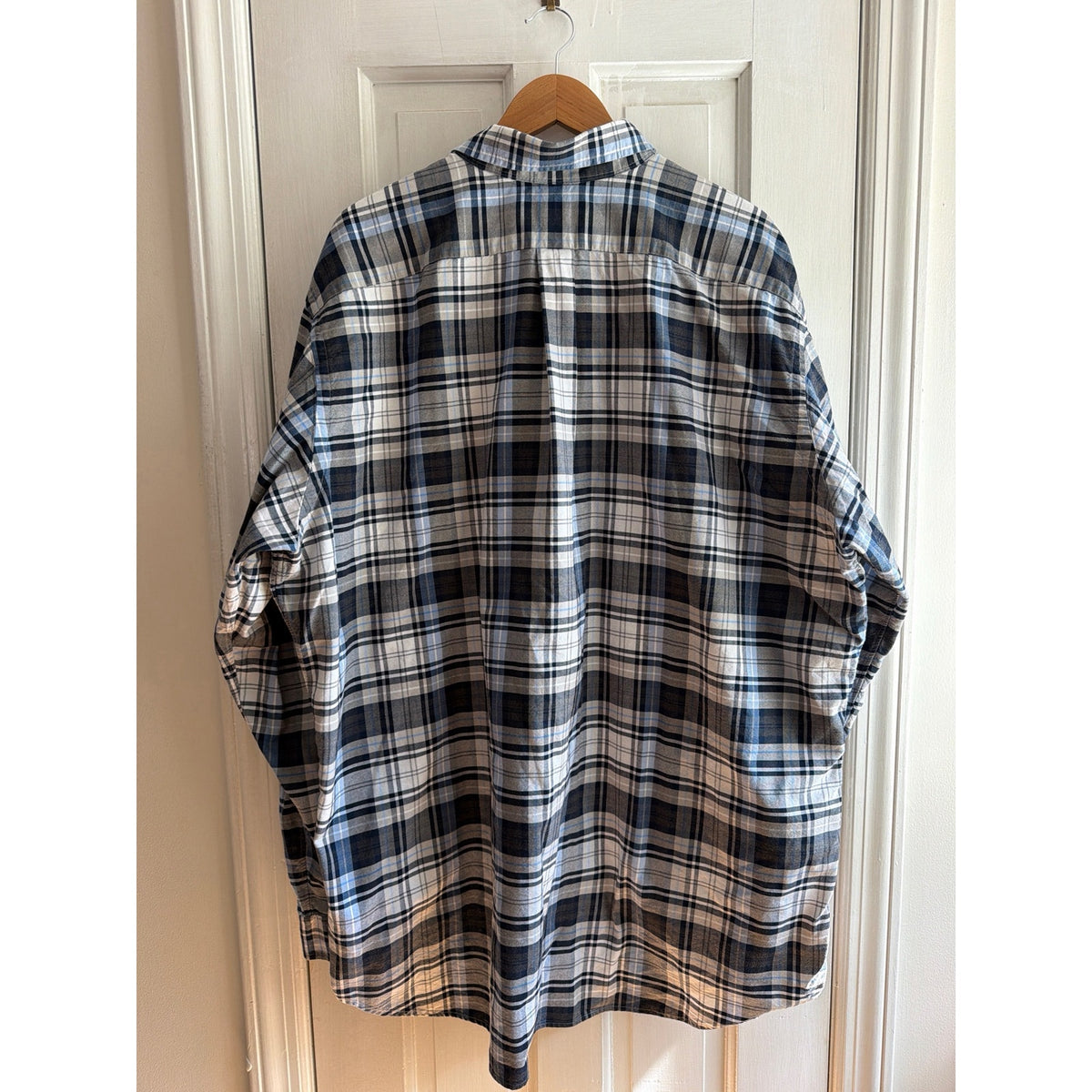 Polo Ralph Lauren 2XLT Big & Tall Plaid  Button Down Black Blue
