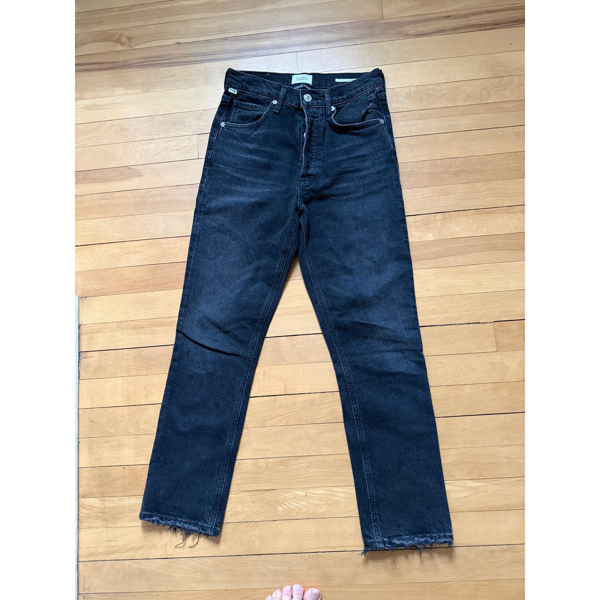 Citizens of Humanity Jolene High Rise Vintage Slim - Black - Size 26 - EUC