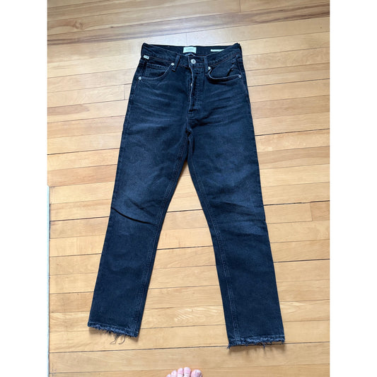 Citizens of Humanity Jolene High Rise Vintage Slim - Black - Size 26 - EUC