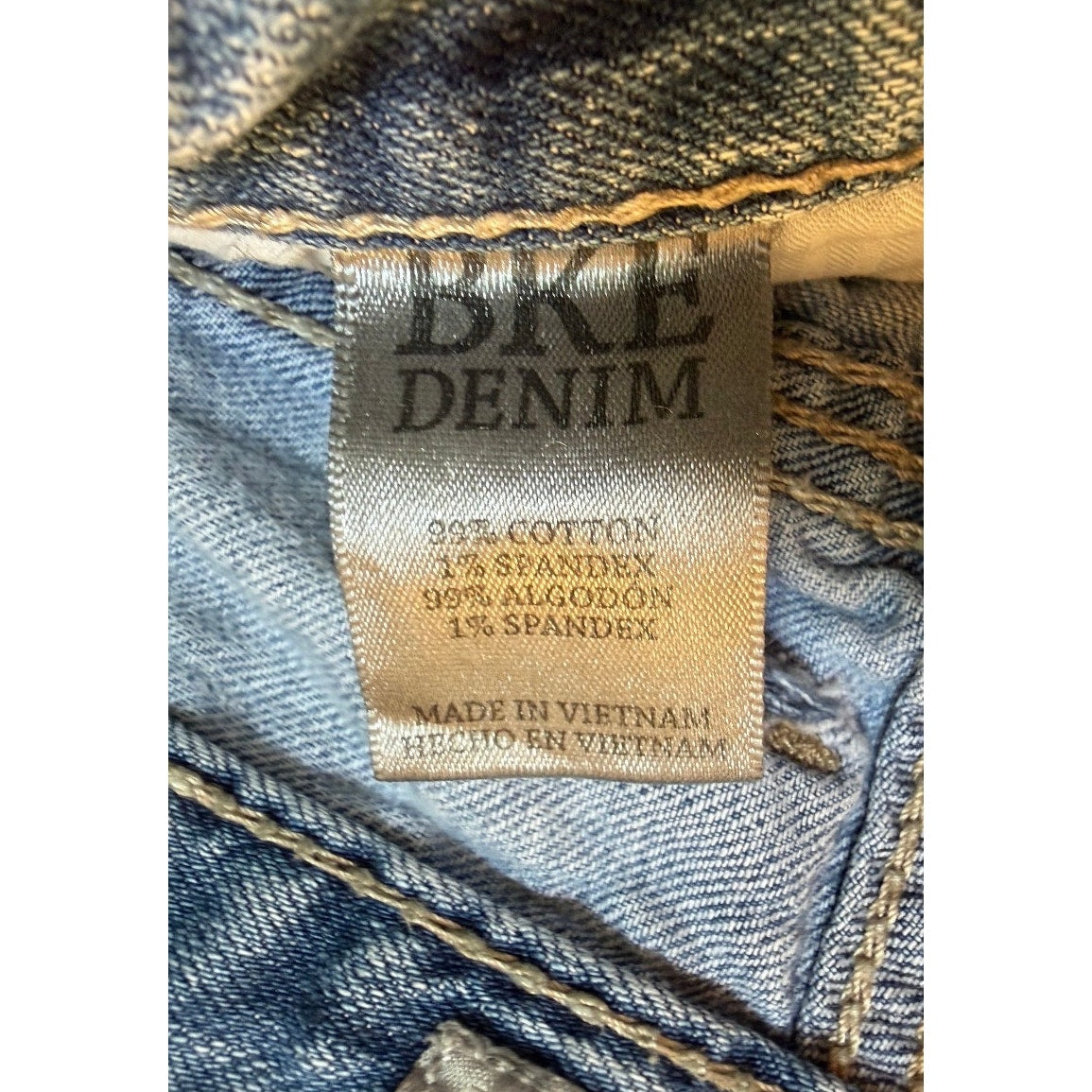 BKE Tyler Men's Straight Jeans 32L Light Wash Distressed EUC