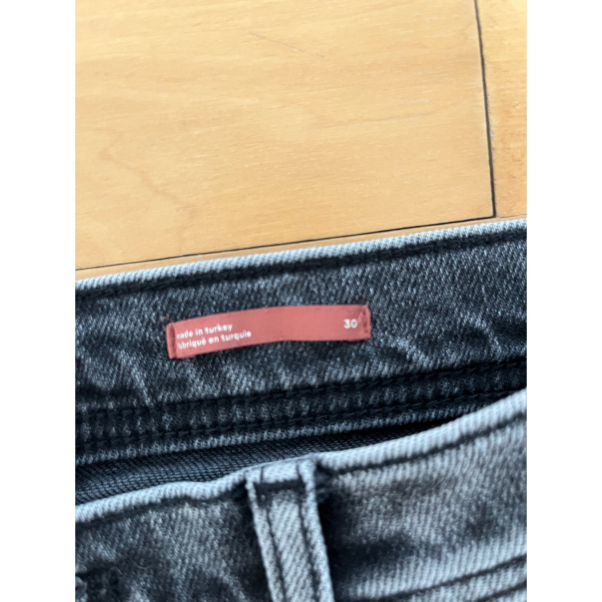 Anthropologie Pilcro Hyphen Relaxed Slim Straight Jeans 30 Acid Wash Grey