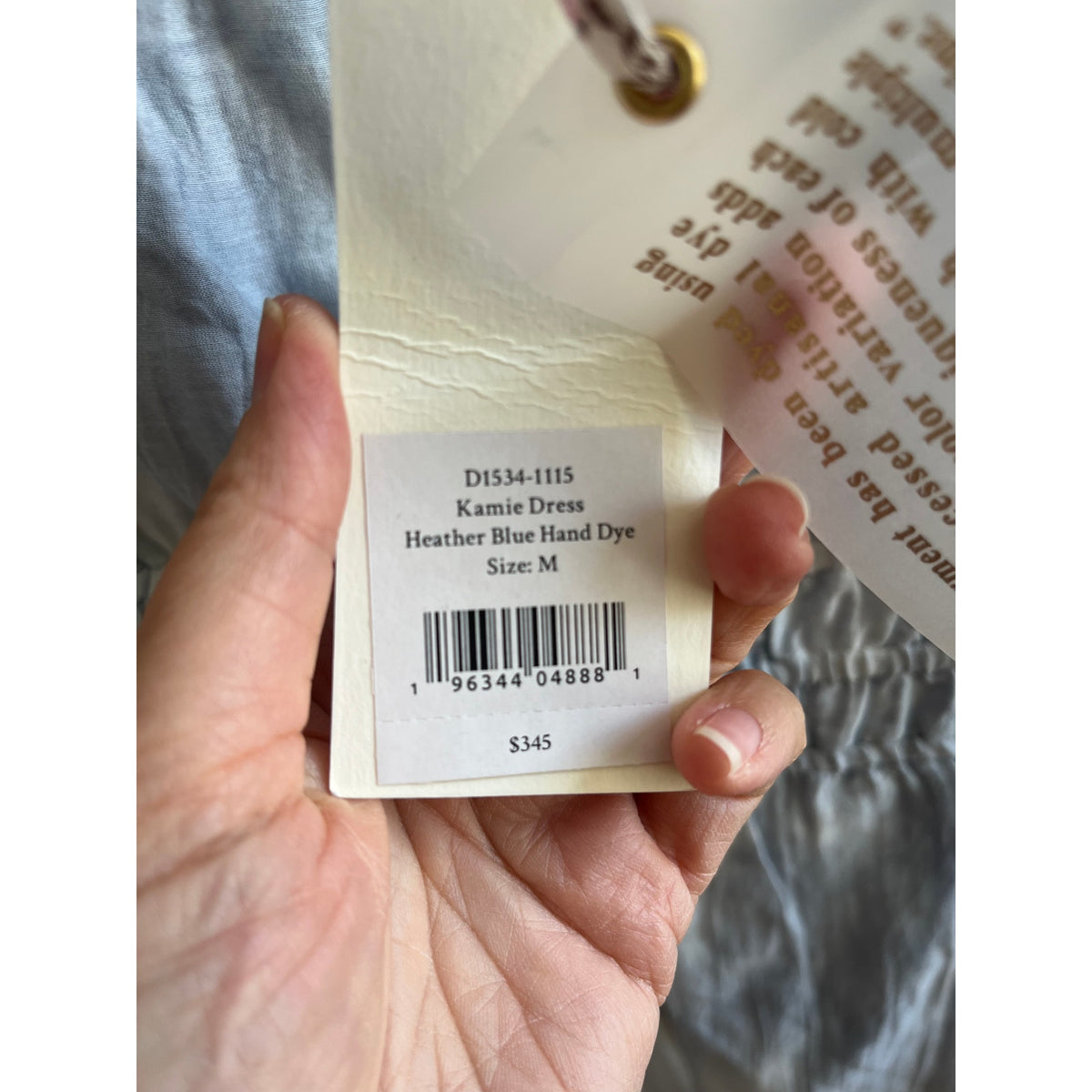 NWT LoveShackFancy Kamie Dress Heather Blue Silk Blend Coquette Boho Mini M