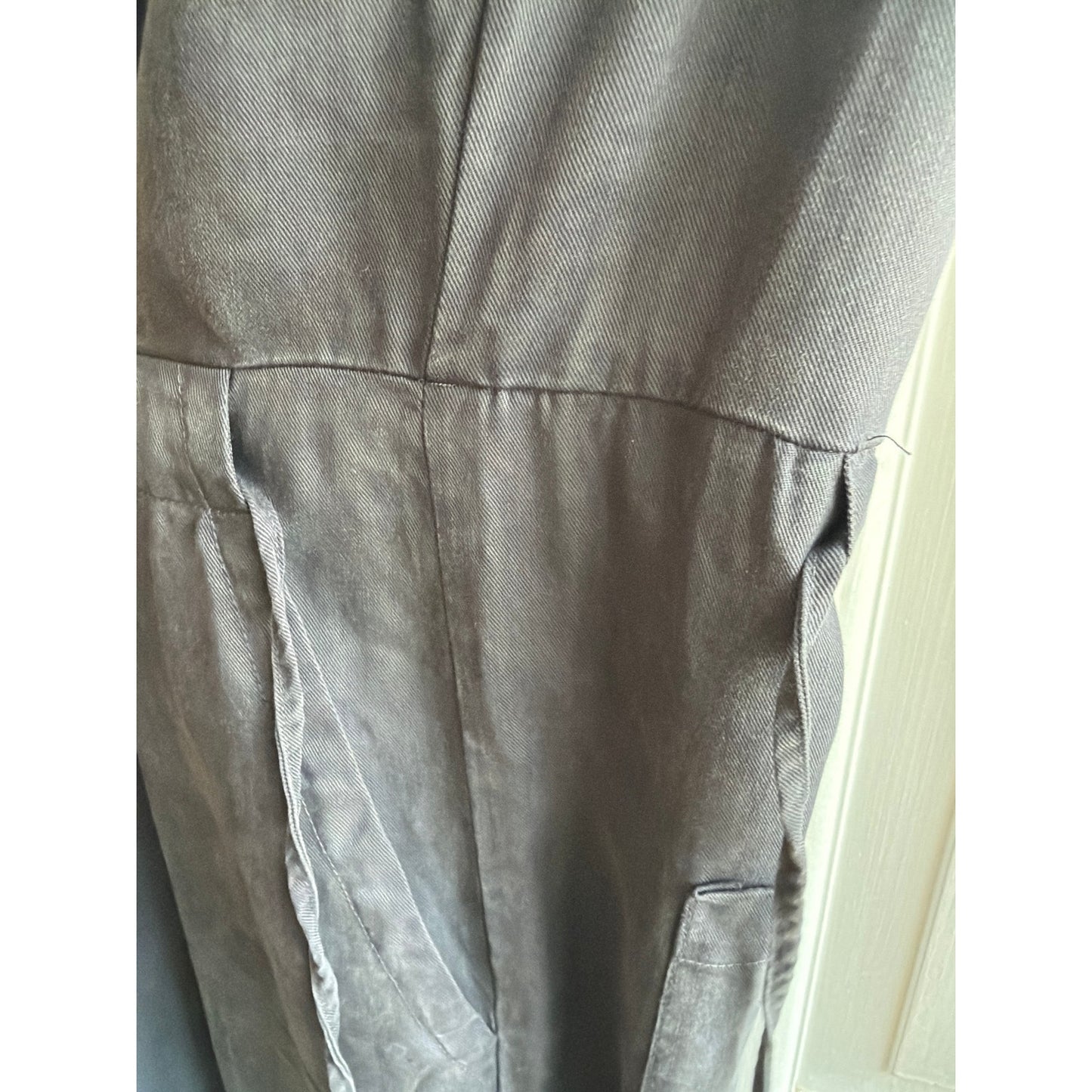 Marine Layer Size S Gray Tieback Button Front Romper