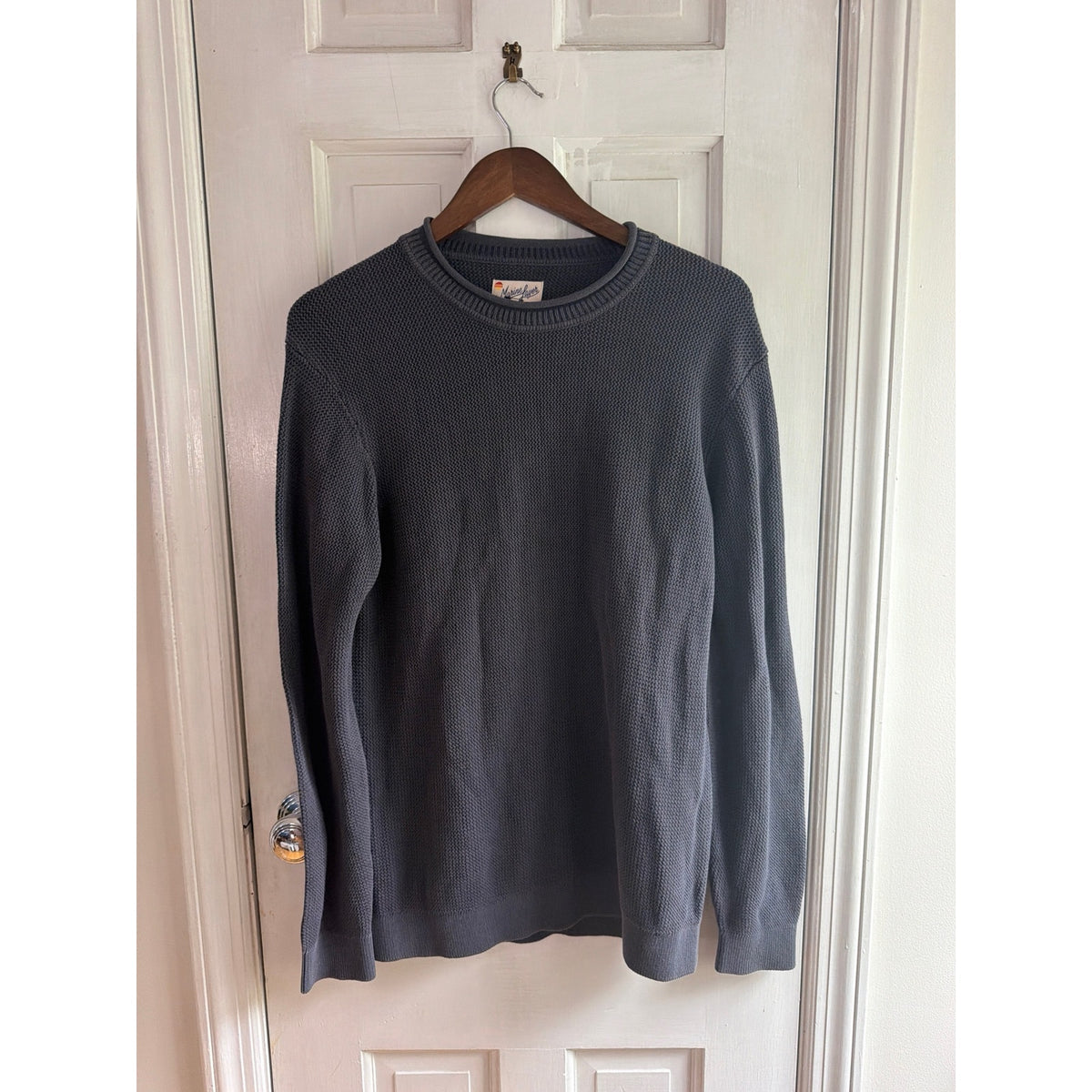 Marine Layer Waffle Knit Crewneck Sweater - Size Medium 