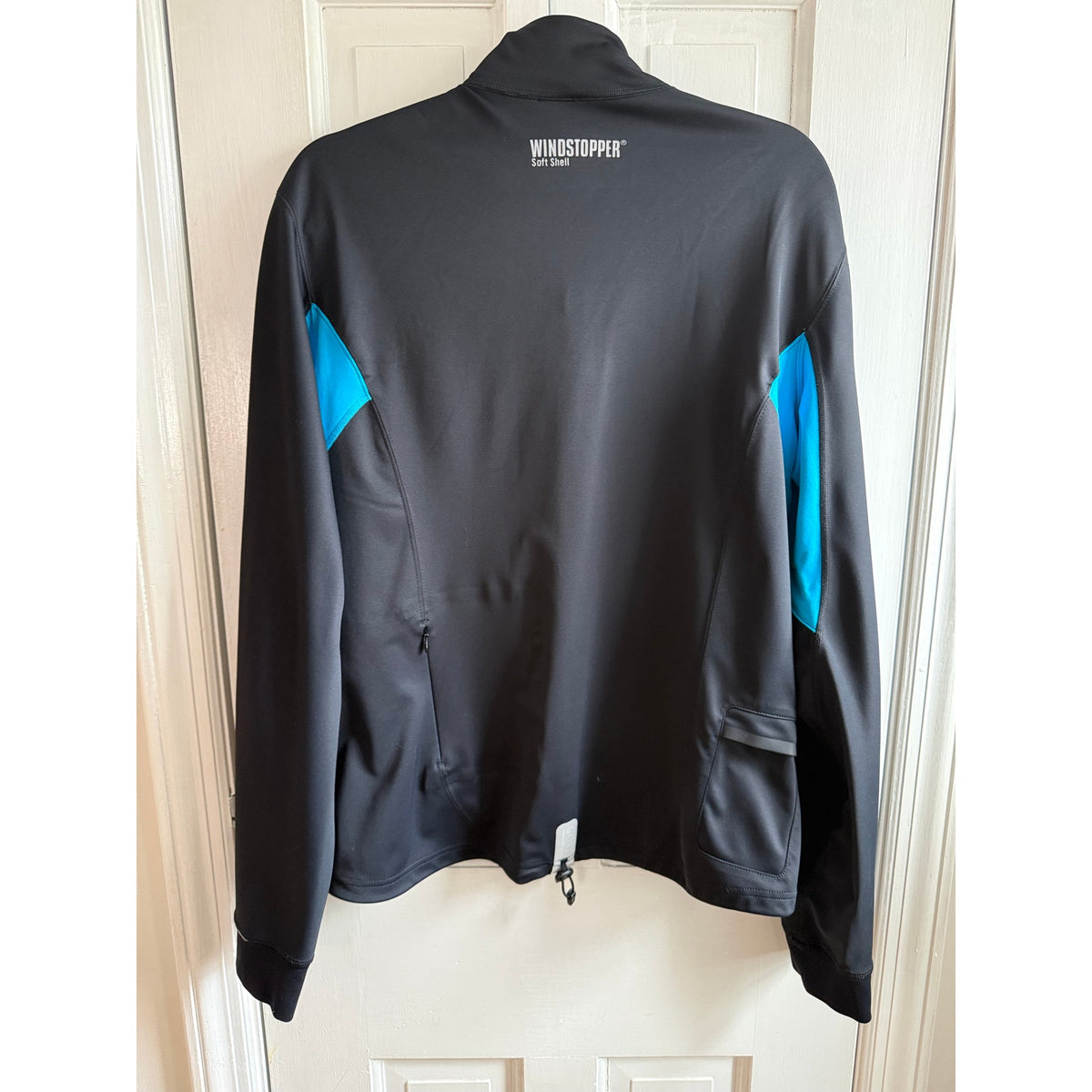Gore Running Wear WINDSTOPPER Soft Shell Jacket Black/Cyan - Men's Large